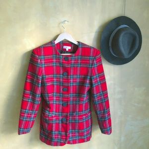 Vintage Tartan Wool and Cotton Jacket, Talbots